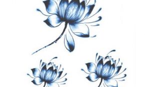 Dessin Fleur De Lotus Élégant Tatouage Fleur De Lotus Bleu … Lotus Flowers