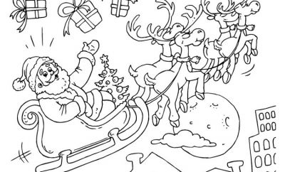 Nice Dessin Traineau Pere Noel Image Coloriage