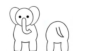 Elephant Coloriage Élégant Coloriage Animaux Pour Rouleau Wc