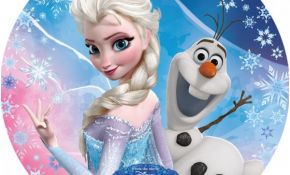 Elsa Reine Des Neiges Inspiration Disque Azyme La Reine Des Neiges Avec Olaf Et Elsa