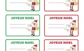 Etiquette Noel À Imprimer Frais Imprimer étiquettes Noël Pour Cadeaux De Noël