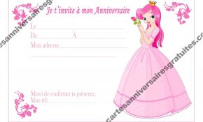 Invitation Anniversaire Gratuite Unique Invitation Anniversaire La Belle Princesse Et La Rose