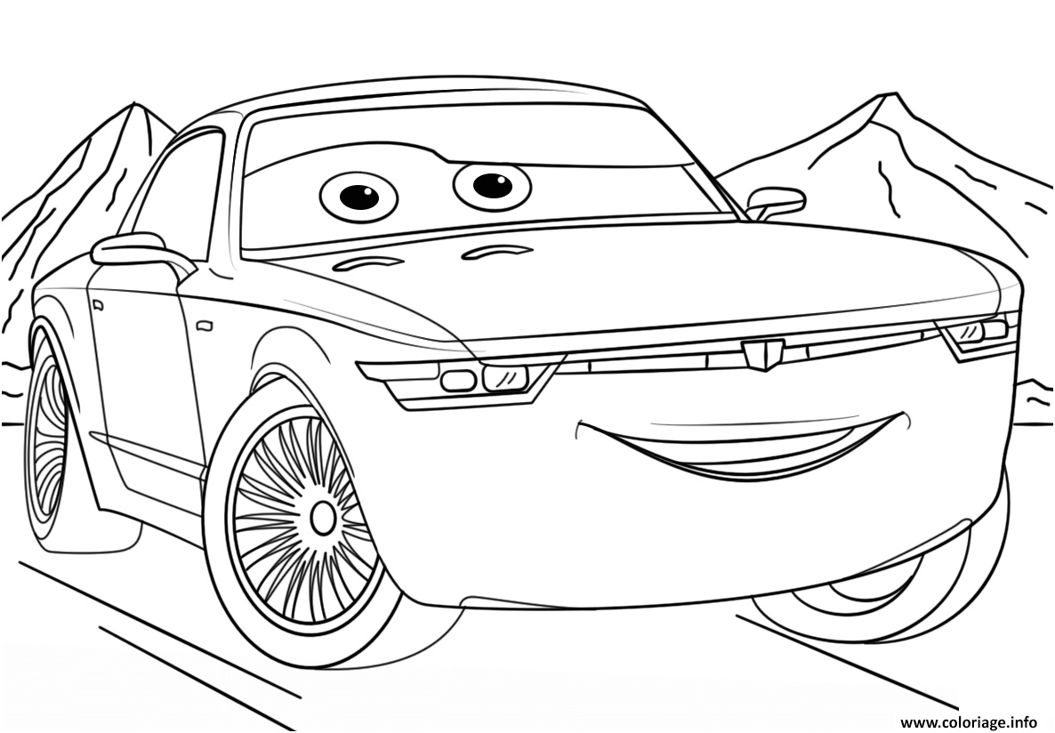 Jackson Storm Coloriage Nice Coloriage Bob Sterling From Cars 3 Disney Dessin