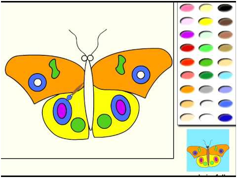 Jeu Coloriage Frais Papillon Jeu De Coloriage En Ligne Jeux Pour Enfants