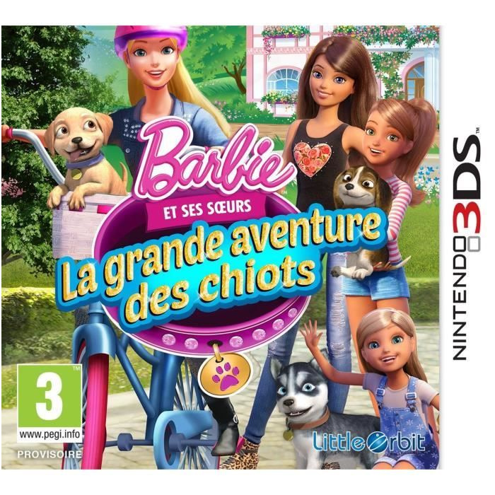 Jeux De Barbie Nice Barbie Et La Grande Aventure Des Chiots Jeu 3ds Achat