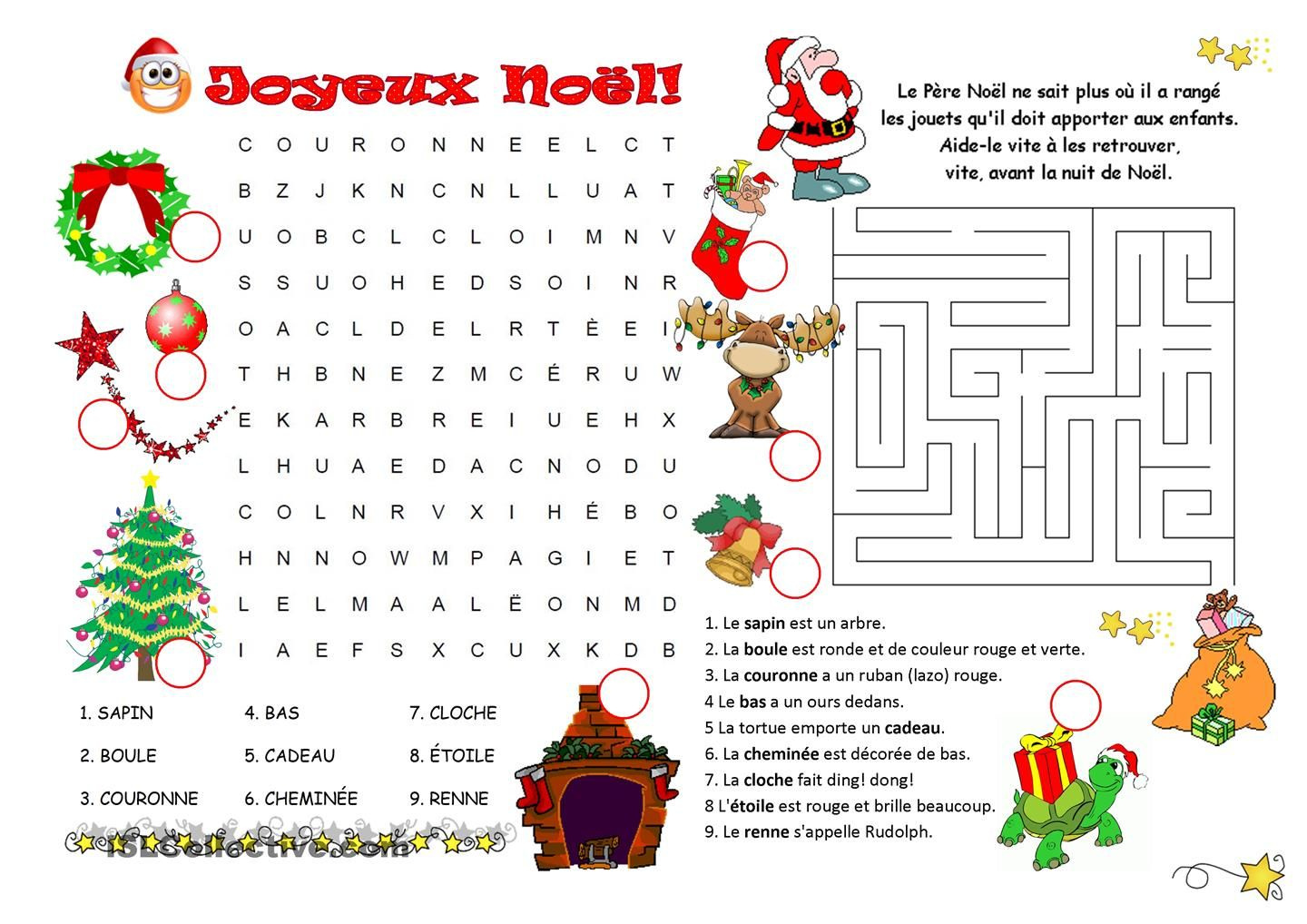 Jeux De Coloriage De Noël Luxe Mots Cachés Labyrinthe Noël Ecole Pinterest