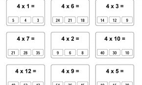 Jeux De Multiplication Nice Multiplier Par 4 Fiche Multiplication Jeu éducatif En Ligne