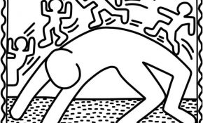 Keith Haring Coloriage Génial Coloriage L Exercice Du Point Par Keith Haring