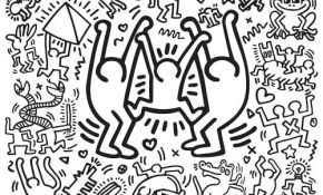 Keith Haring Coloriage Luxe Keith Haring Sets De Table à Colorier Omy Design And
