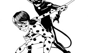 Ladybug Et Chat Noir Coloriage Élégant Coloriage De Ladybug E Chat Noir Miraculous