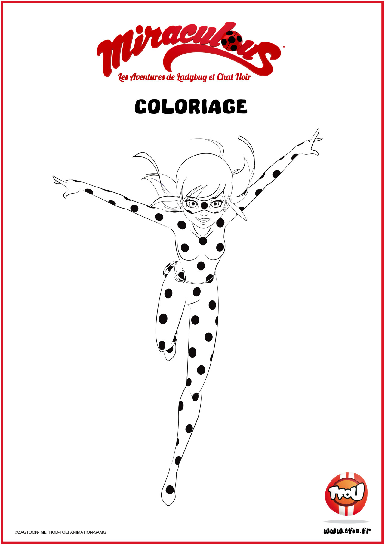 Ladybug Et Chat Noir Coloriage Nouveau Miraculeusecoccinelle Tfou Fr Les Coloriages