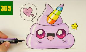 Licorne Kawaii Coloriage Unique Ment Dessiner Un Emoji Crotte Licorne Kawaii Dessiner
