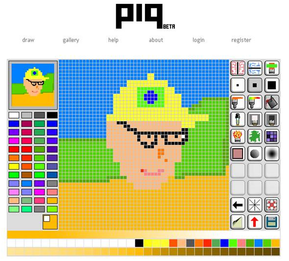 dessiner au pixel avec piq