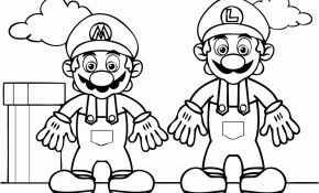Luigi Coloriage Frais Coloriage Mario And Luigi Dessin