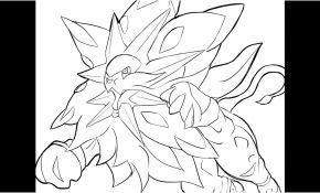 Lunala Coloriage Nice Speed Drawing ソルガレオ Solgaleo Pokemon Sun Dessiner