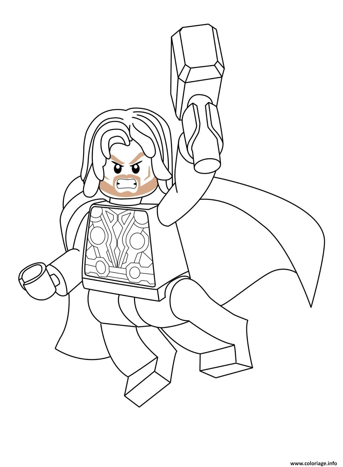 Marvel Coloriage Luxe Coloriage Lego Marvel Thor Dessin