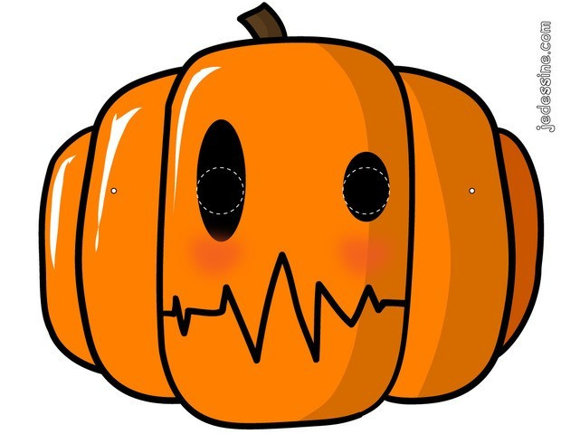 Masque Halloween A Imprimer Élégant Activités Manuelles Masque De Citrouille Fr Hellokids