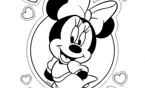 Mickey Et Minnie Coloriage Génial Coloriage Minnie Jecolorie