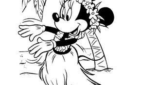 Mickey Et Minnie Coloriage Luxe Minnie Tahiti Coloriage Minnie Coloriages Pour Enfants