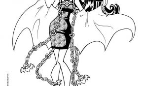 Monster High Coloriage Élégant Draculaura Coloring Pages Hellokids