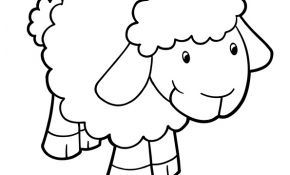 Mouton Coloriage Élégant Coloriage D’un Bébé Mouton Tout Mignon
