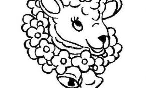 Mouton Coloriage Meilleur De Mouton Et Collier Fleurs Coloriage Mouton Et Collier
