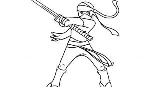 Ninja Coloriage Génial Ninja 6 Personnages – Coloriages à Imprimer