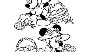 Oeuf Paques Coloriage Génial Dessin A Colorier De Mickey Mouse Et Mini Mouse