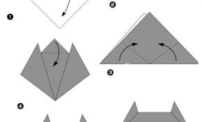 Origami Facile A Faire Nice Tuto Chat En Papier … Bricolage Et Diy