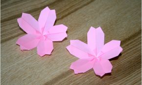 Origami Fleur Facile Élégant Origami Facile Fleur De Cerisier