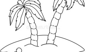Palmier Coloriage Nouveau Palmiers De Livre De Coloriage Illustration De Vecteur