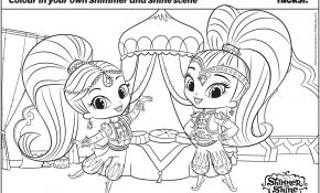 Shimmer Et Shine Coloriage Nice Coloriage Shimmer Et Shine Fun With Colouring Page Dessin