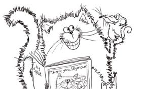 Splat Le Chat Coloriage Inspiration Splat The Cat Says Thank You Coloring Page