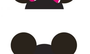 Tête Mickey Coloriage Génial Patrons Des Têtes De Minnie Et Mickey à Imprimer