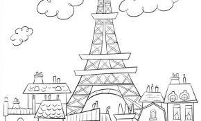 Tour Eiffel Coloriage Élégant Coloriage Paris Et La Tour Effeil
