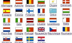 Tous Les Drapeaux Du Monde Élégant Carte De La Zone Euro Carte De L Union Européenne Carte