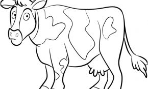 Vache Coloriage Élégant Vache 94 Animaux – Coloriages à Imprimer