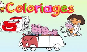 Vidéo De Coloriage Frais Peppa Pig Cars Dora L Exploratrice Cahier De