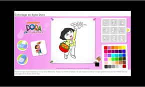 Youtube Coloriage Nice Dora L Exploratrice Jeu Coloriage En Ligne Hd
