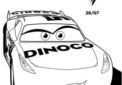 Coloriage À Imprimer Cars 3 Élégant Coloriages Cars 3 Cruz Ramirez Dinoco Fr Hellokids