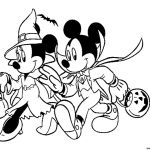 Coloriage À Imprimer Gratuit Disney Luxe Coloriage Disney Halloween Minnie La Sorciere Avec Mickey