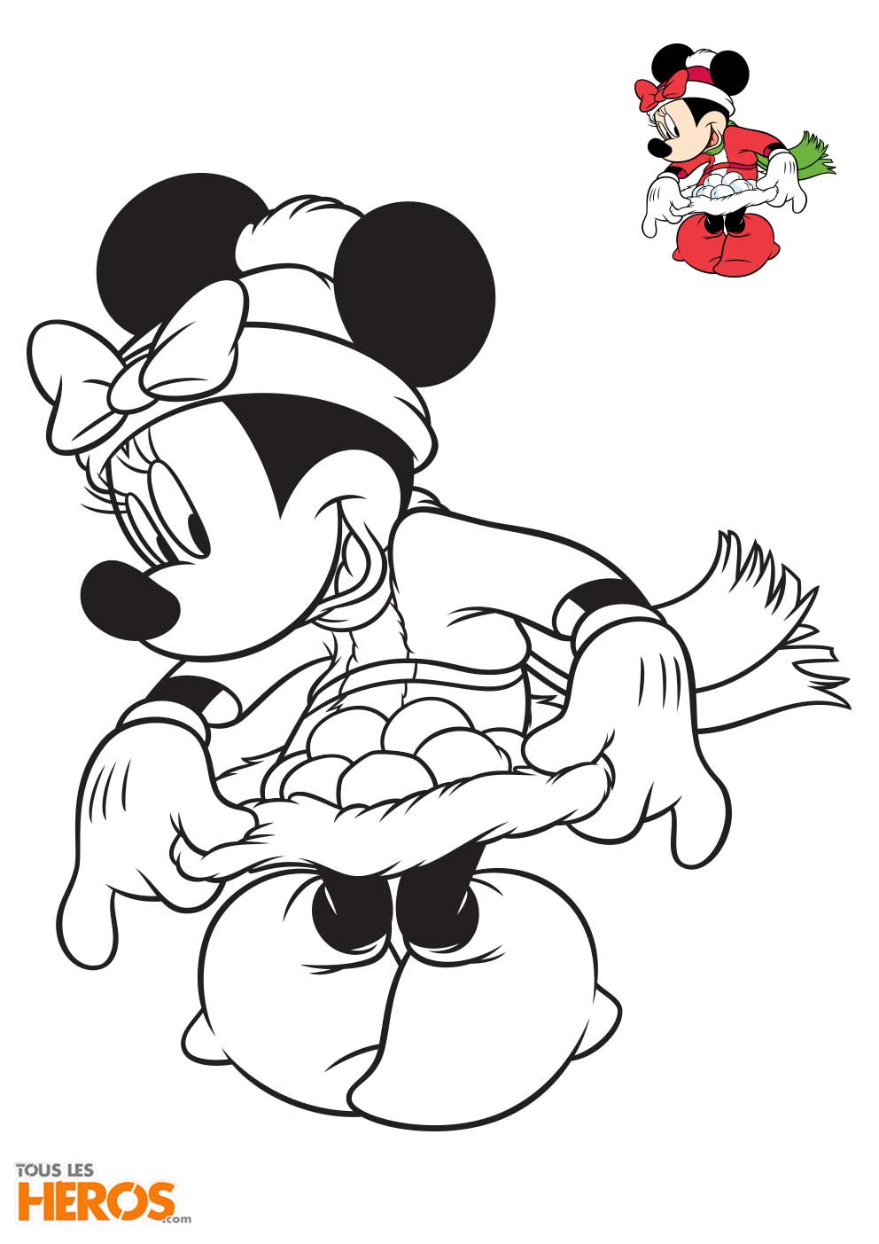 Coloriage À Imprimer Minnie Luxe Dessus Coloriage De Mickey Noel A Imprimer