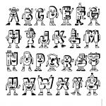 Coloriage Alphabet Élégant Coloriage Alphabet Rigolo Momes