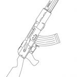 Coloriage Arme Fortnite Meilleur De Coloriage Fusil D Assaut Ak 47