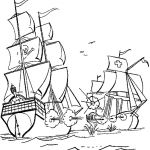 Coloriage Bateau De Guerre Nice 209 Dibujos De Piratas Para Colorear Oh Kids