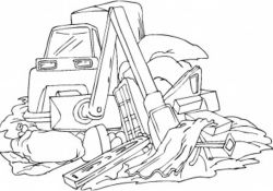 Coloriage Bulldozer Meilleur De Bulldozer Pelle Mécanique 6 Transport – Coloriages à