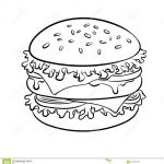 Coloriage Burger Génial Coloriage Hamburger
