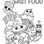 Coloriage Burger Inspiration Coloriage Emoji Fast Food Adorable à Imprimer