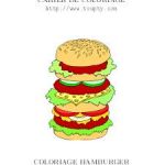 Coloriage Burger Nice Coloriage Hamburger