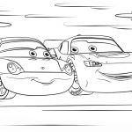 Coloriage Cars 3 Génial Lightning Mcqueen and Sally From Cars 3 Coloring Page